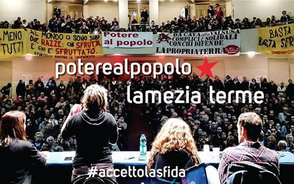 Lamezia: dal Reventino fino alla costa, il 9 gennaio assemblea di "Potere al Popolo"