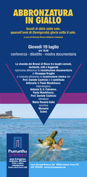 Lamezia: Pramantha Arteca presenta domani incontro su Bronzi di Riace