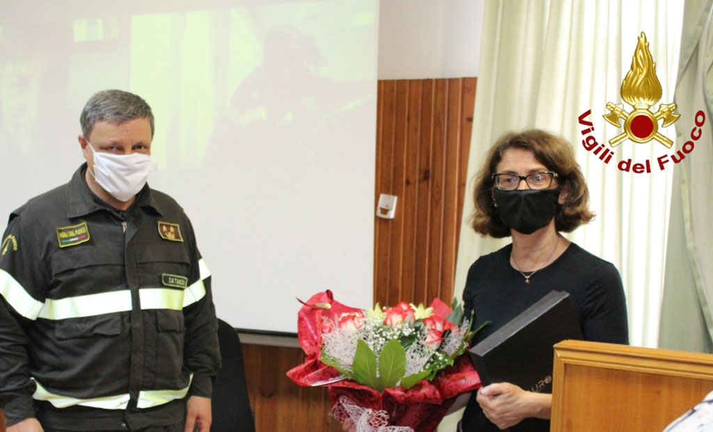 Prefetto di Catanzaro Ferrandino in visita al comando dei vigili del fuoco - VIDEO