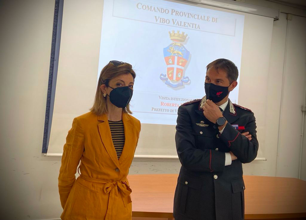 Il Prefetto di Vibo Roberta Lulli in visita al Comando Provinciale dei Carabinieri