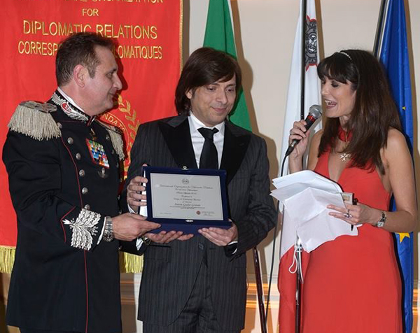 Anton Giulio Grande premiato all’International Mediterranean Award