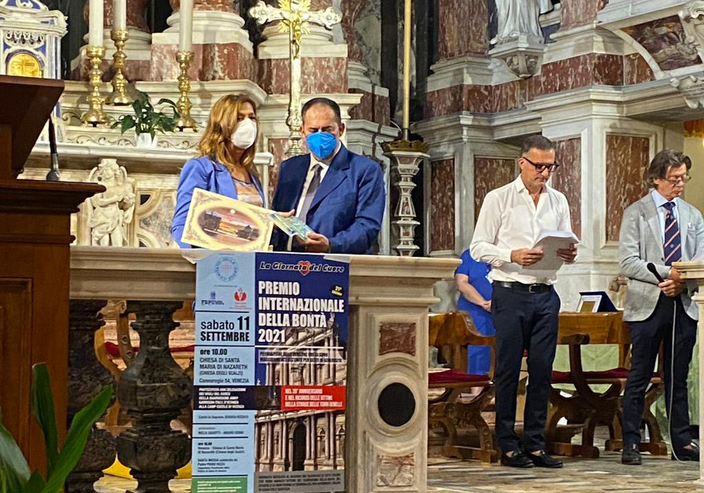 "Premio Internazionale della Bontà" al Procuratore Marisa Manzini nel giorno del ventennale dell'11 settembre a Venezia