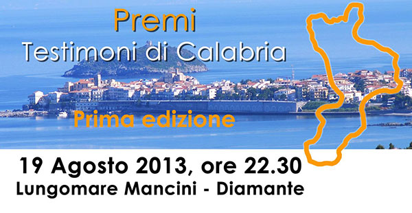 Prima edizione del premio “Testimoni di Calabria” 