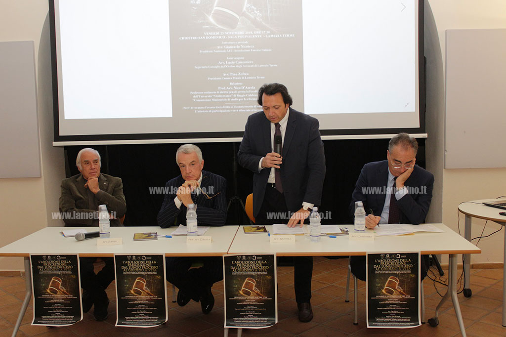 Lamezia, "L’abolizione della prescrizione: dal lungo processo al giudizio a vita" al centro di un dibattito al Chiostro San Domenico