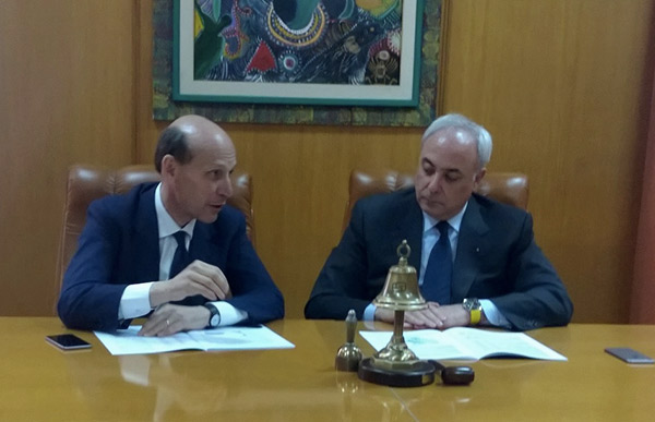 Visita del vicepresidente Unioncamere nazionale Lo Bello alla Camera Commercio Cosenza 