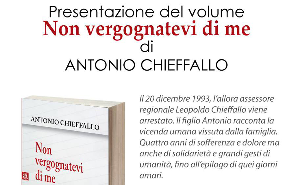 Lamezia, presentazione del libro “Non vergognatevi di me sono innocente” al Galilei