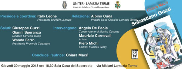 Lamezia: Presentato libro su Sebastiano Guzzi di Chiara Macrì