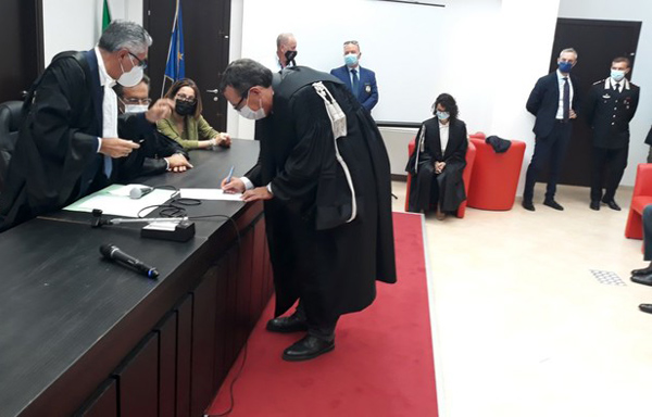 Giustizia, si è insediato il nuovo procuratore di Castrovillari D'Alessio