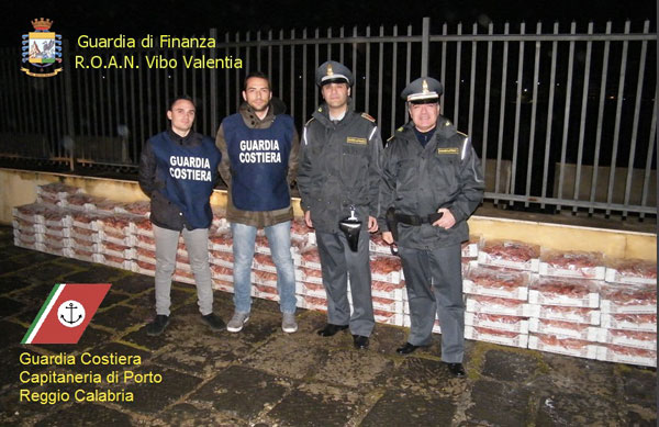 Calabria: Sequestrati una tonnellata di prodotti ittici a Villa San Giovanni