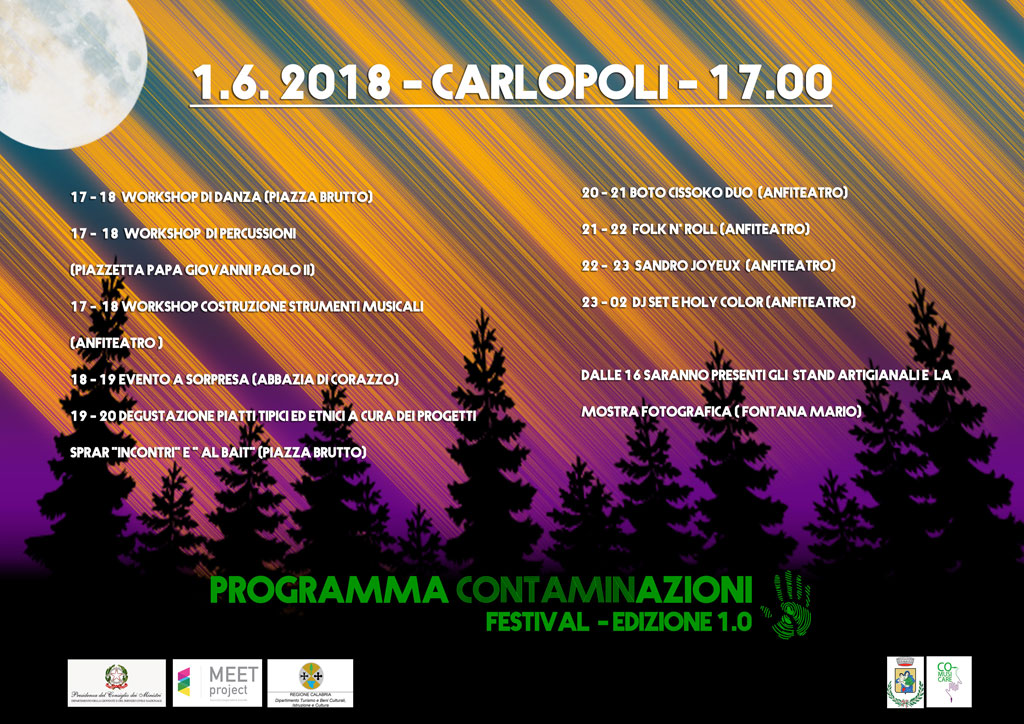 Prima edizione Contaminazioni Festival il primo giugno per promuovere integrazione tra i giovani