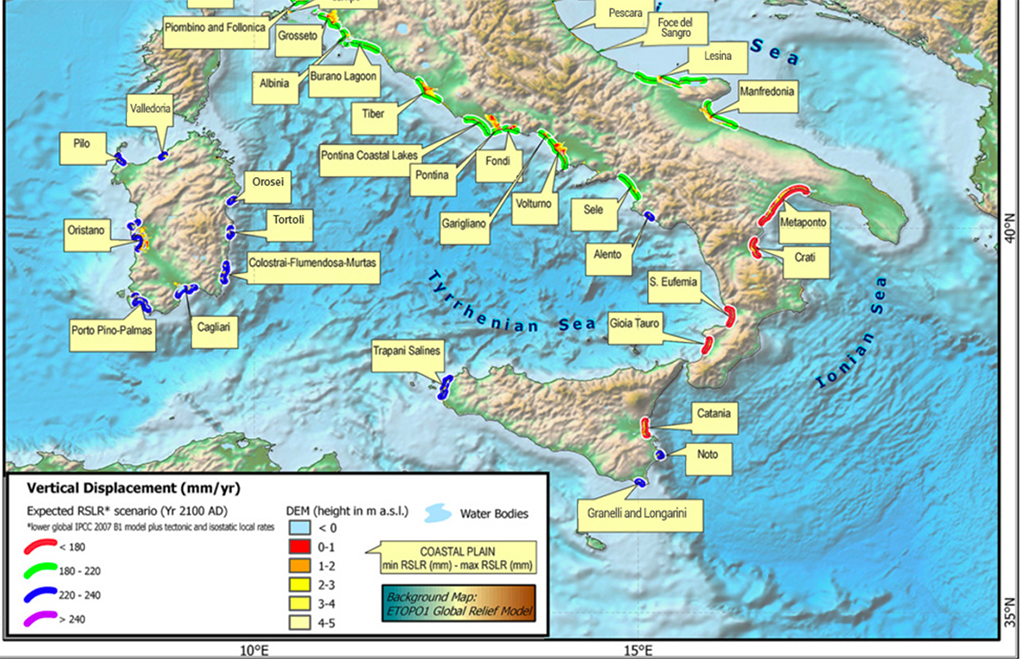 Proiezioni Enea: anche il Golfo di Sant’Eufemia a rischio esondazione entro il 2100 