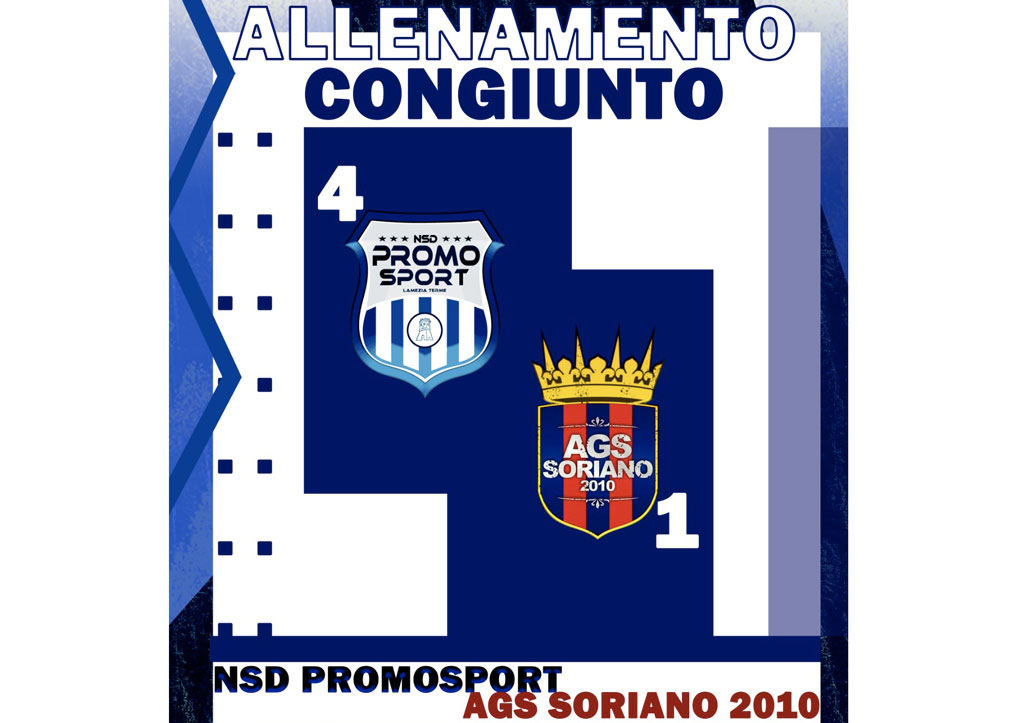 Termina 4-1 il primo allenamento congiunto tra Promosport e GS Soriano