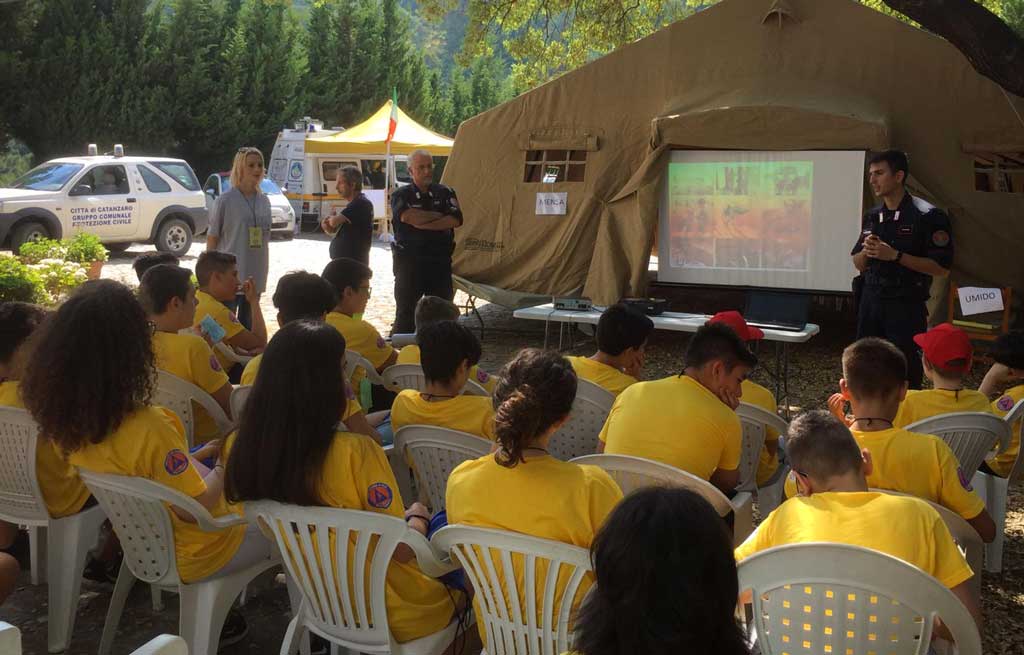 A Catanzaro, San Pietro a Maida e a luglio anche a Platania i campi di volontariato di Protezione Civile per ragazzi