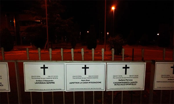 Lamezia, protesta di Casapound su mancato percepimento cassa integrazione
