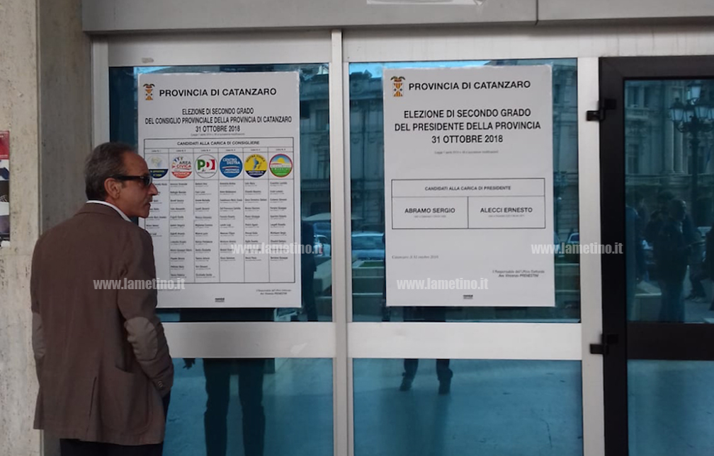 Elezioni provinciali di Catanzaro, al via la sfida tra Abramo e Alecci