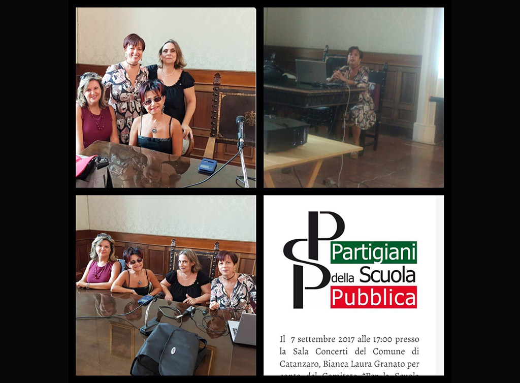 Partigiani Scuola Pubblica Catanzaro aderisce a raccolta firme Lip depositata a Roma 