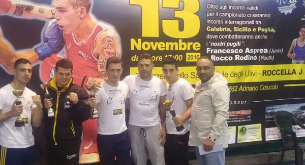 Poker di vittorie del pugilato lametino a Roccella Jonica