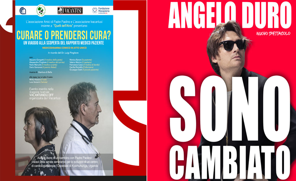 Lamezia, Vacantiandu 2023: due appuntamenti con “Quelli dell’Atrio” e Angelo Duro al teatro Grandinetti