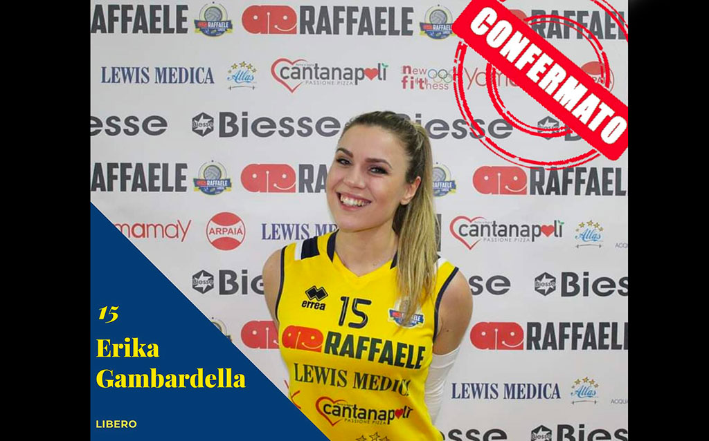 Volley, confermata alla Raffaele Lamezia la giocatrice Erika Gambardella