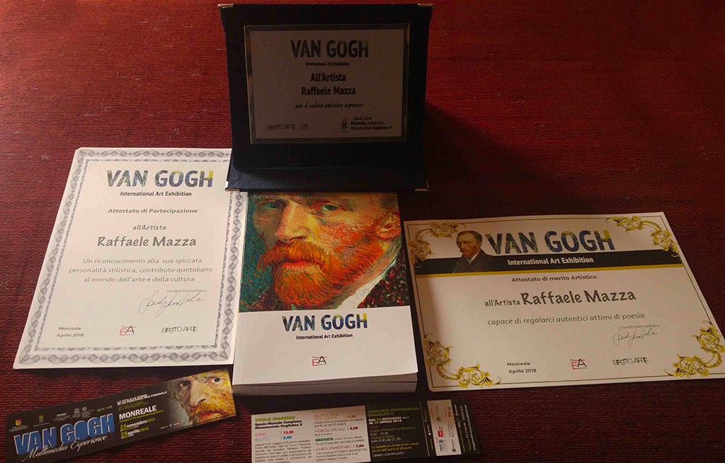 All'artista lametino Raffaele Mazza il premio "Van Gogh" di Monreale