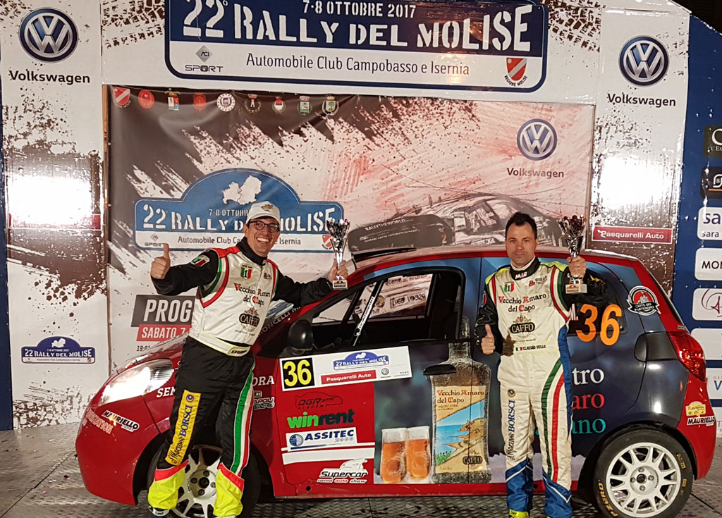 Pilota lametino Claudio Gullo al Rally del Molise: ottimo esordio e secondo posto di classe