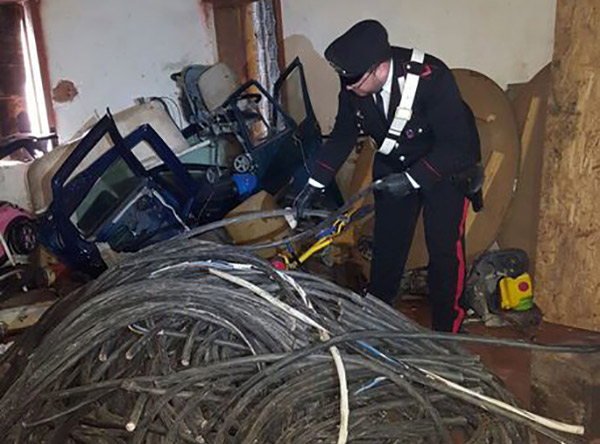 Trovati 780 kg rame rubato, 4 denunce a Gioia Tauro