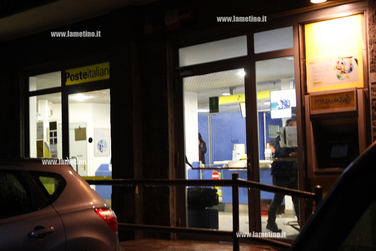 Lamezia: rapina alle poste di via Aldo Moro, bottino di quasi 1.000 euro