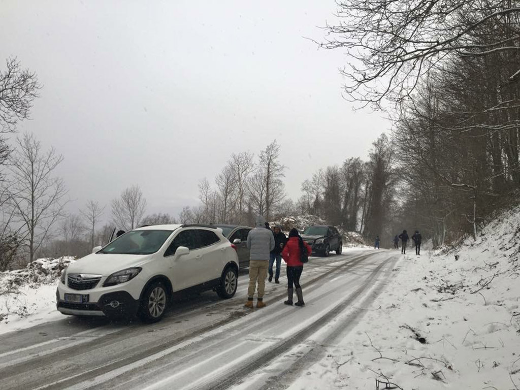 Ondata di gelo in Calabria, nevica anche sul Reventino 