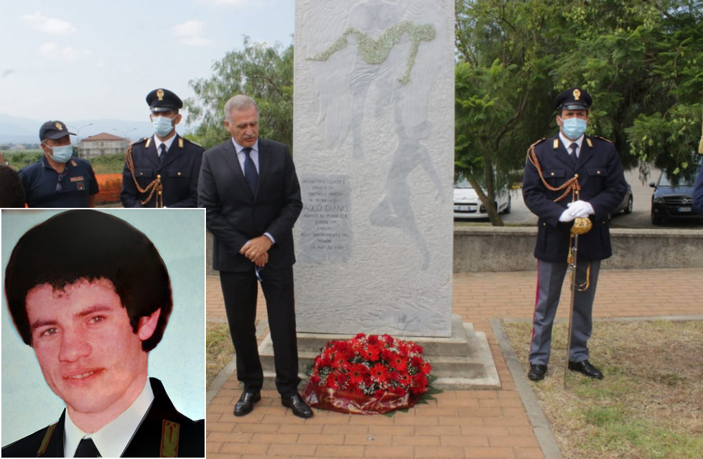 Lamezia, il 10 agosto cerimonia in ricordo dell'Agente di Polizia Paolo Diano