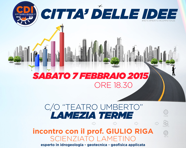 Lamezia: Città delle Idee ospita lo scienziato Giulio Riga al teatro Umberto