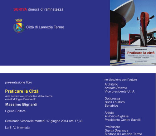 Lamezia: "Praticare la Città" di Massimo Bignardi il prossimo 17 giugno al seminario vescovile