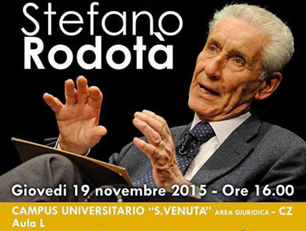 Stefano Rodotà ospite al "Mind the gap festival" di Catanzaro