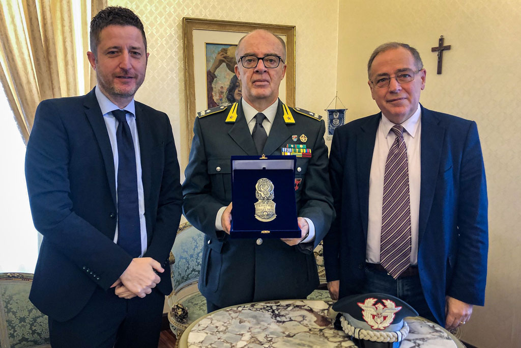 Presidente Camera di Commercio Catanzaro incontra Comandante provinciale della GdF Solombrino