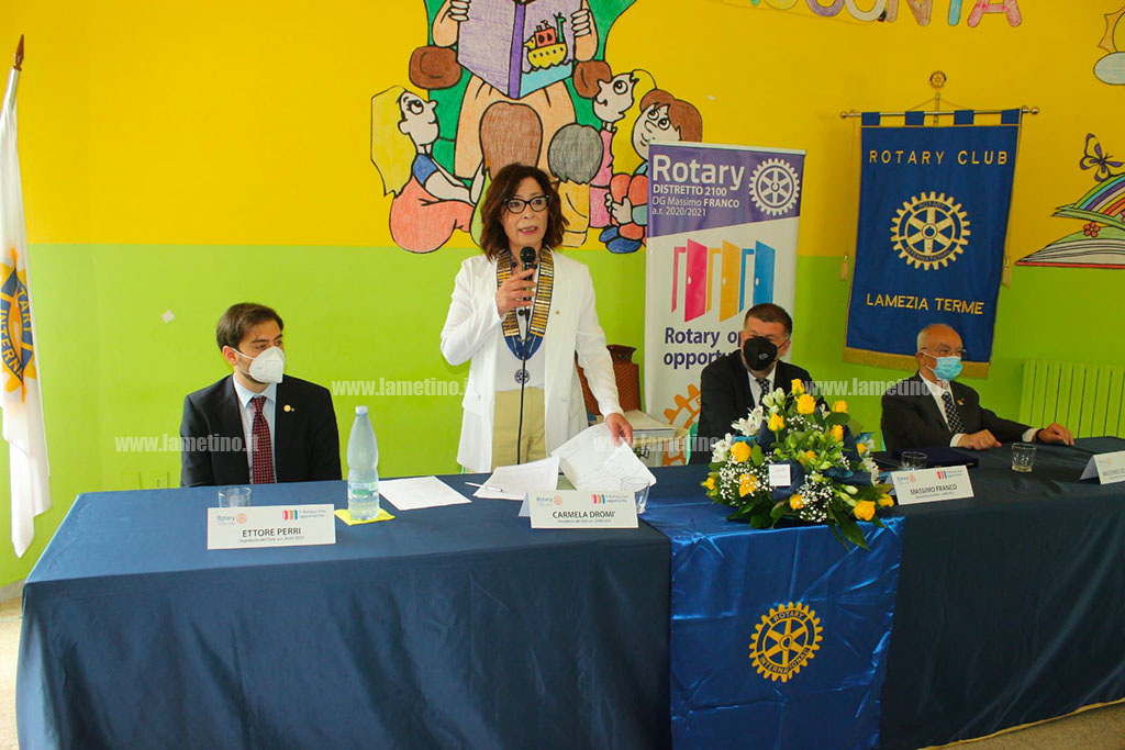 Lamezia, celebrati i 50 anni del Rotary Club e presentato progetto di riqualificazione del parco Felice Mastroianni