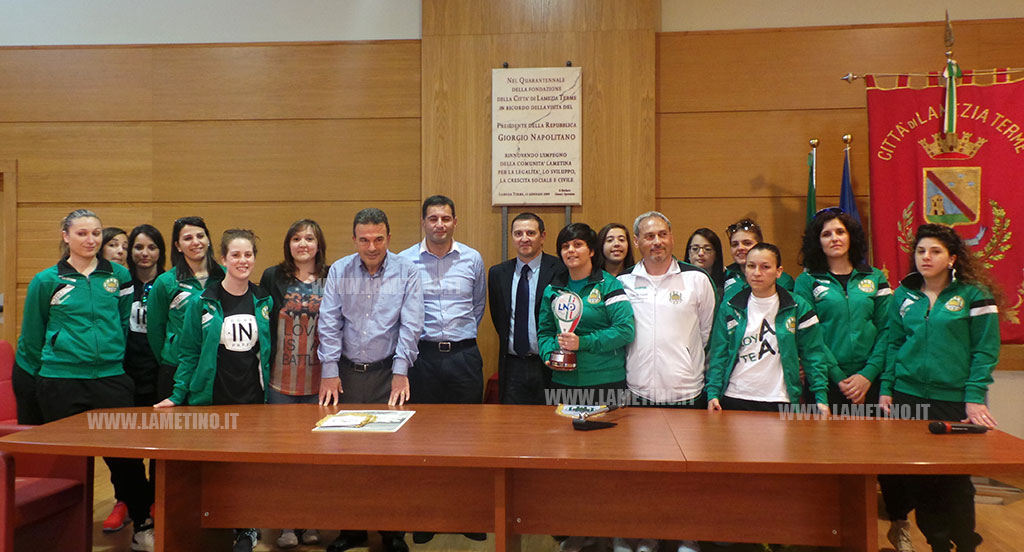 Lamezia, il sindaco Speranza riceve campionesse della Royal Team
