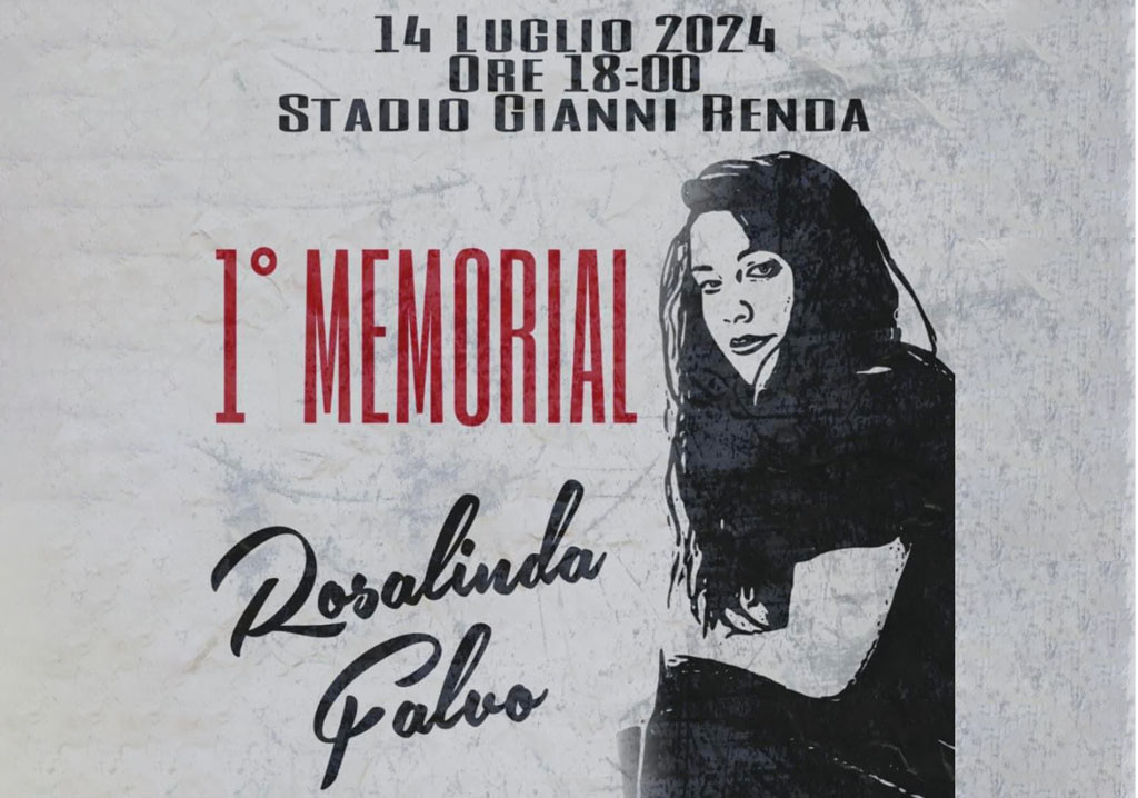 Lamezia, allo stadio Renda il primo Memorial Rosalinda Falvo in ricordo della giovane scomparsa in un incidente 