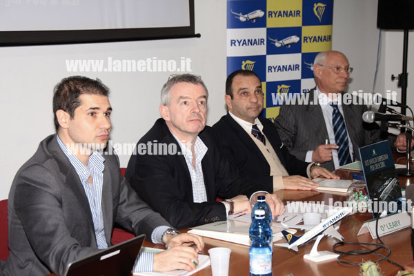 Lamezia: Ryanair festeggia il suo 2.500.000 passeggero e pensa ad Hub calabrese 
