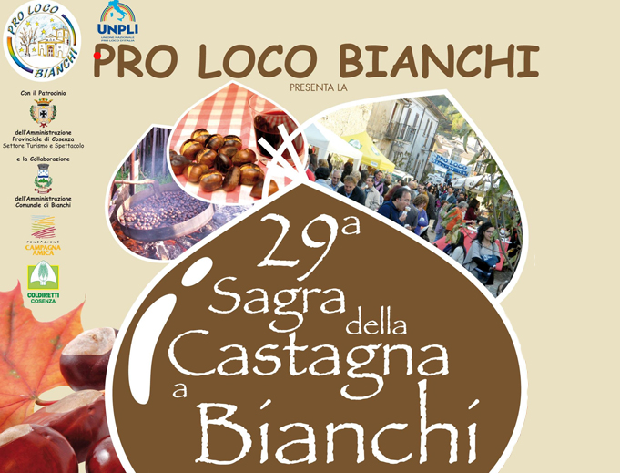 Calabria: 29esima edizione per la Sagra della Castagna di Bianchi 