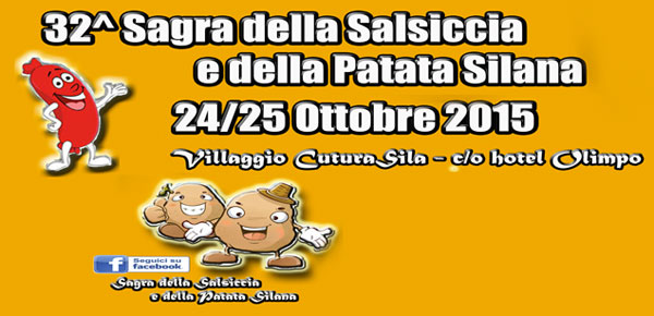 Nel weekend sagra della salsiccia e della patata silana