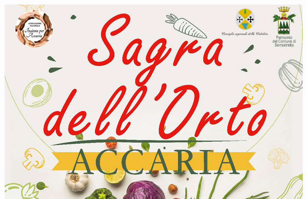 Ritorna la tradizionale sagra dell'orto ad Accaria di Serrastretta il 13 agosto