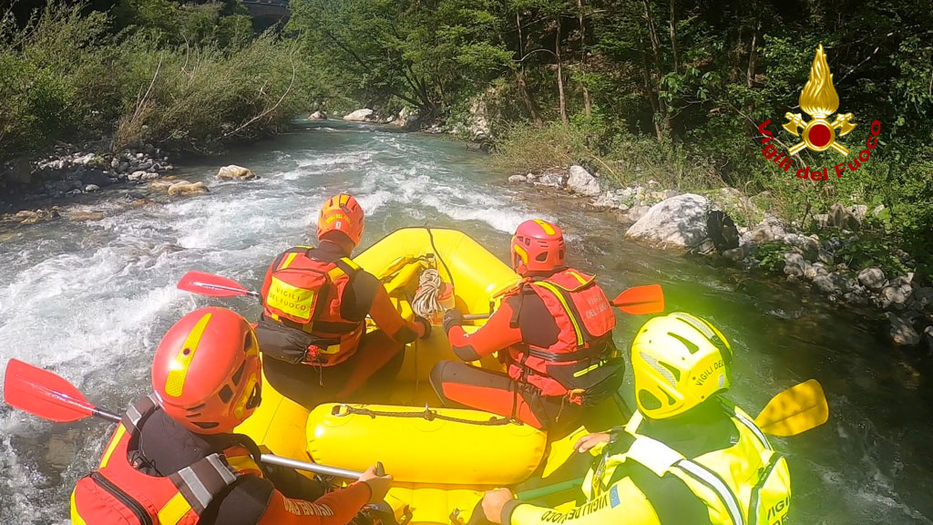 Vigili del fuoco Calabria, concluse le sessioni per soccoritore fluviale alluvionale
