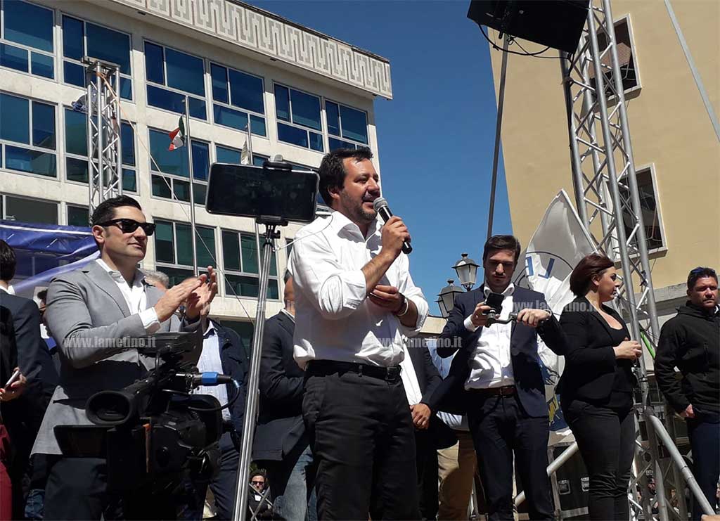  Salvini a Catanzaro: "La Lega alle regionali ci sarà per vincere"