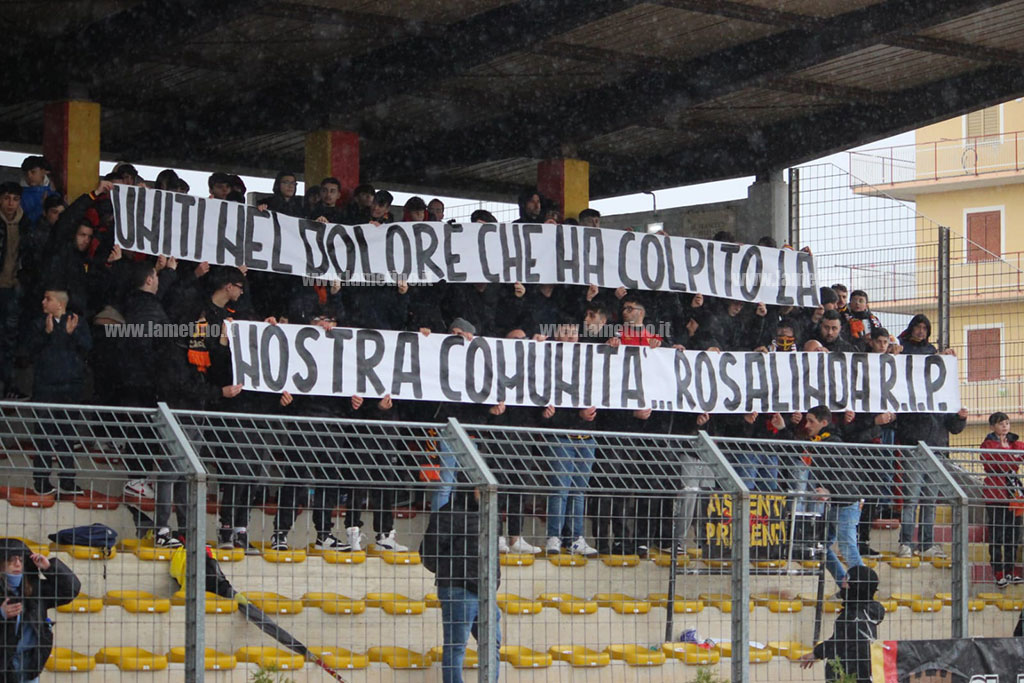 Eccellenza, Sambiase vince 4-1 su Palmese: minuto di silenzio per giovane morta in un incidente