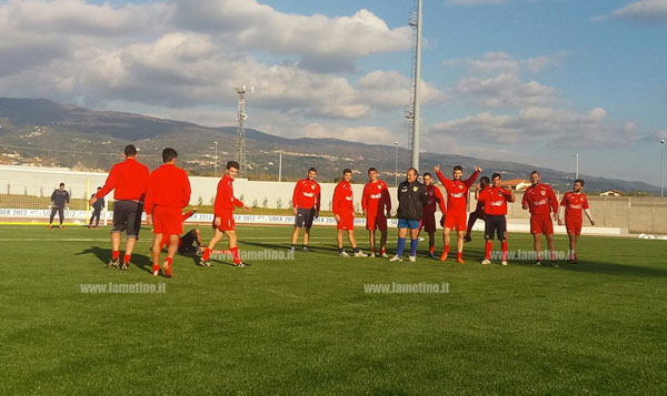 Lamezia: primo allenamento del Sambiase allo stadio Renda dopo lavori