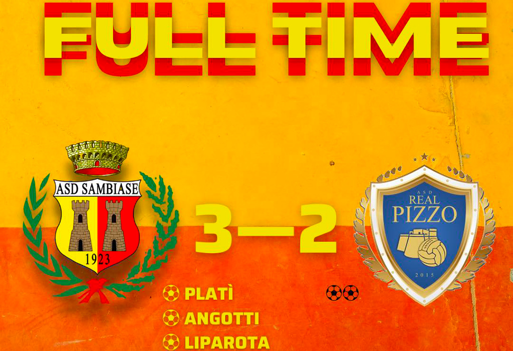 Prima Categoria, il Sambiase vince in casa contro il Real Pizzo per 3-2