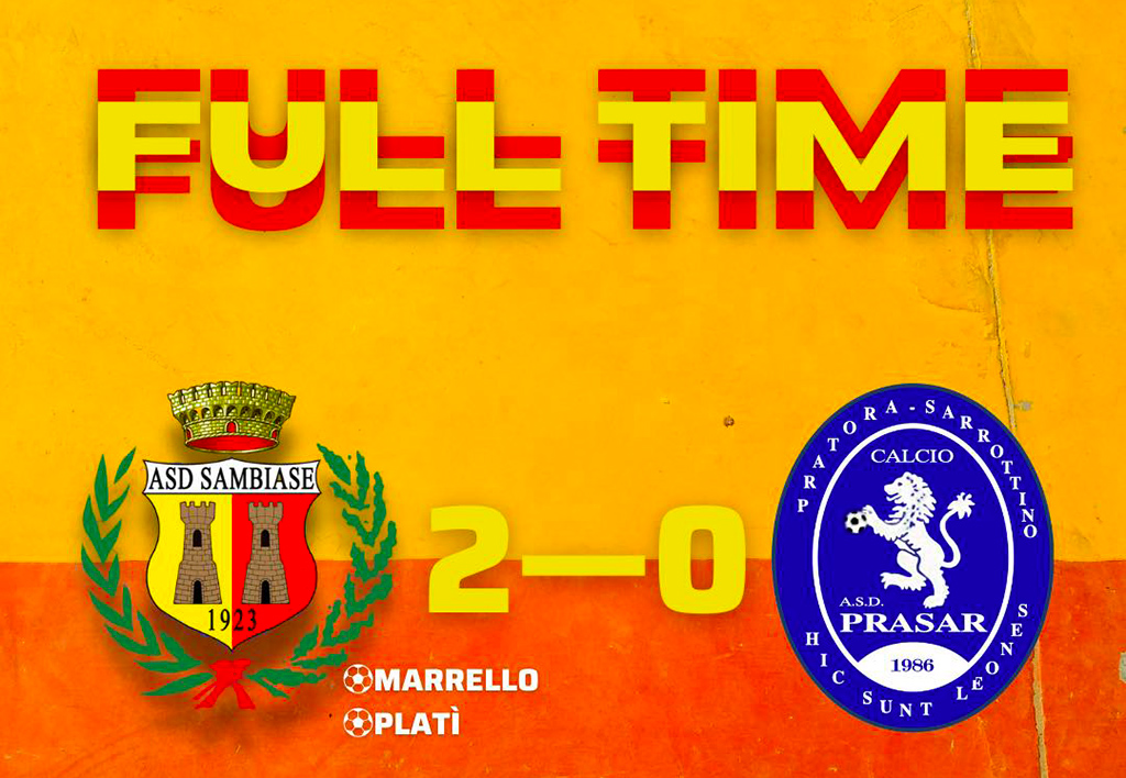 Prima Categoria, il Sambiase batte 2-0 in casa la Prasar