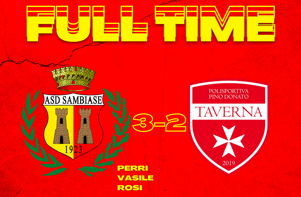 Prima Categoria, il Sambiase supera 3-2 il Taverna
