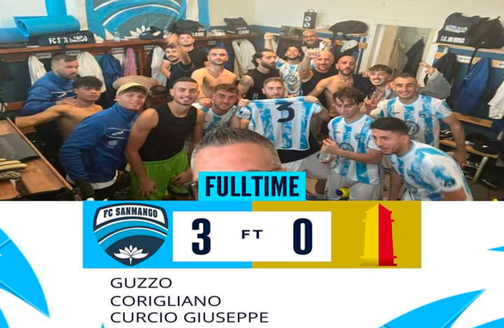 Prima Categoria: il San Mango batte 3-0 la Garibaldina. Pari Decollatura. Cade in casa la Promosport