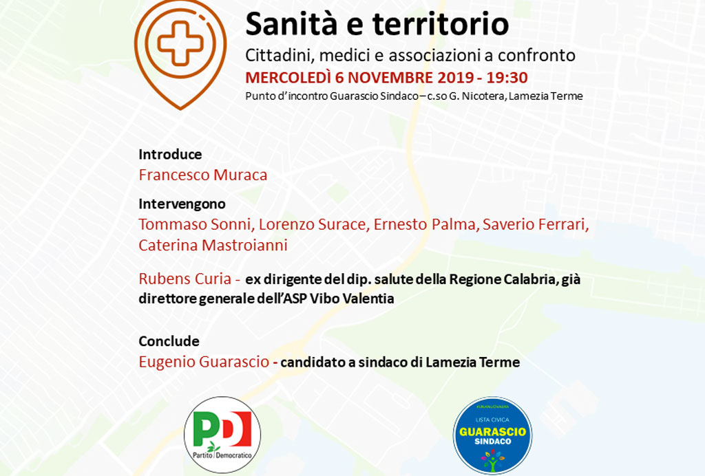 Lamezia, confronto su ospedale, sanità e territorio al punto d'incontro Guarascio Sindaco