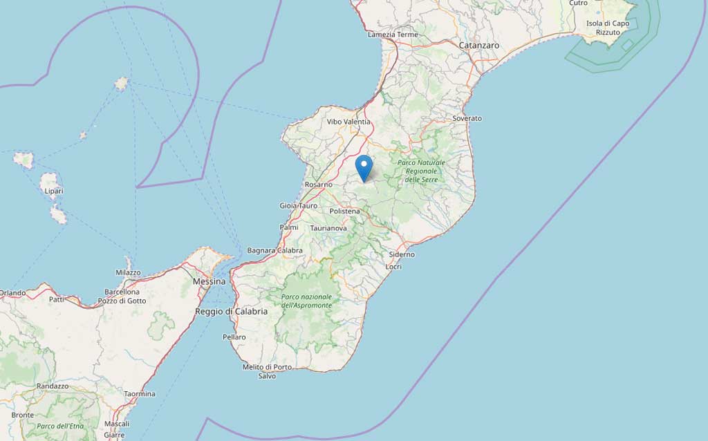 Terremoto nel reggino, avvertite due scosse di magnitudo 2.2 e 3.3